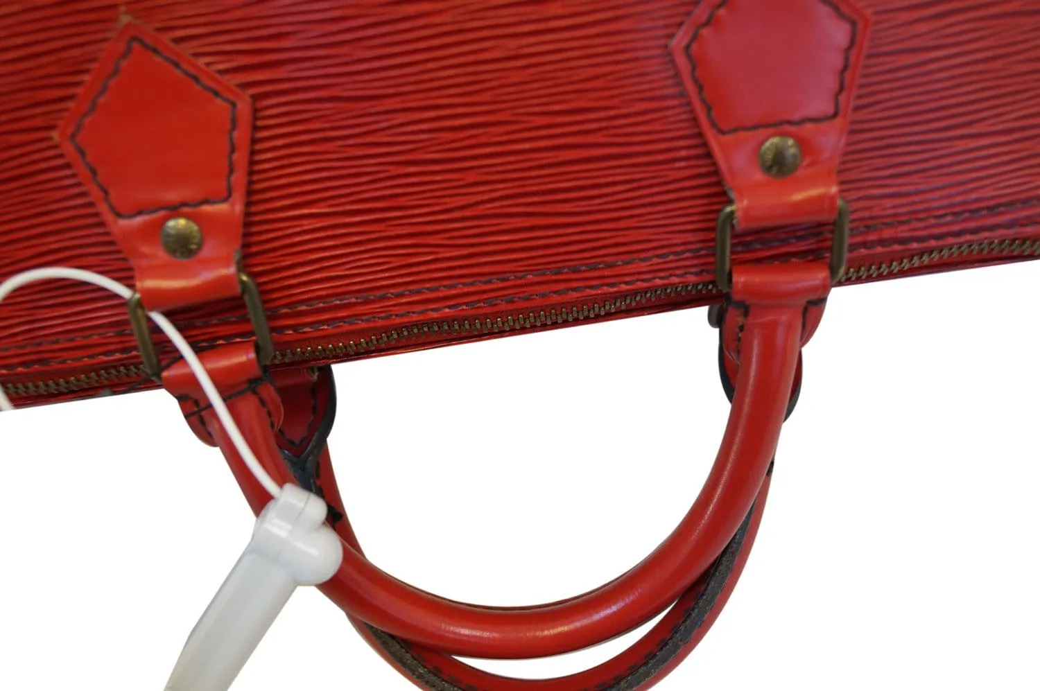 LOUIS VUITTON Epi Leather Red Speedy 35 Satchel Handbag