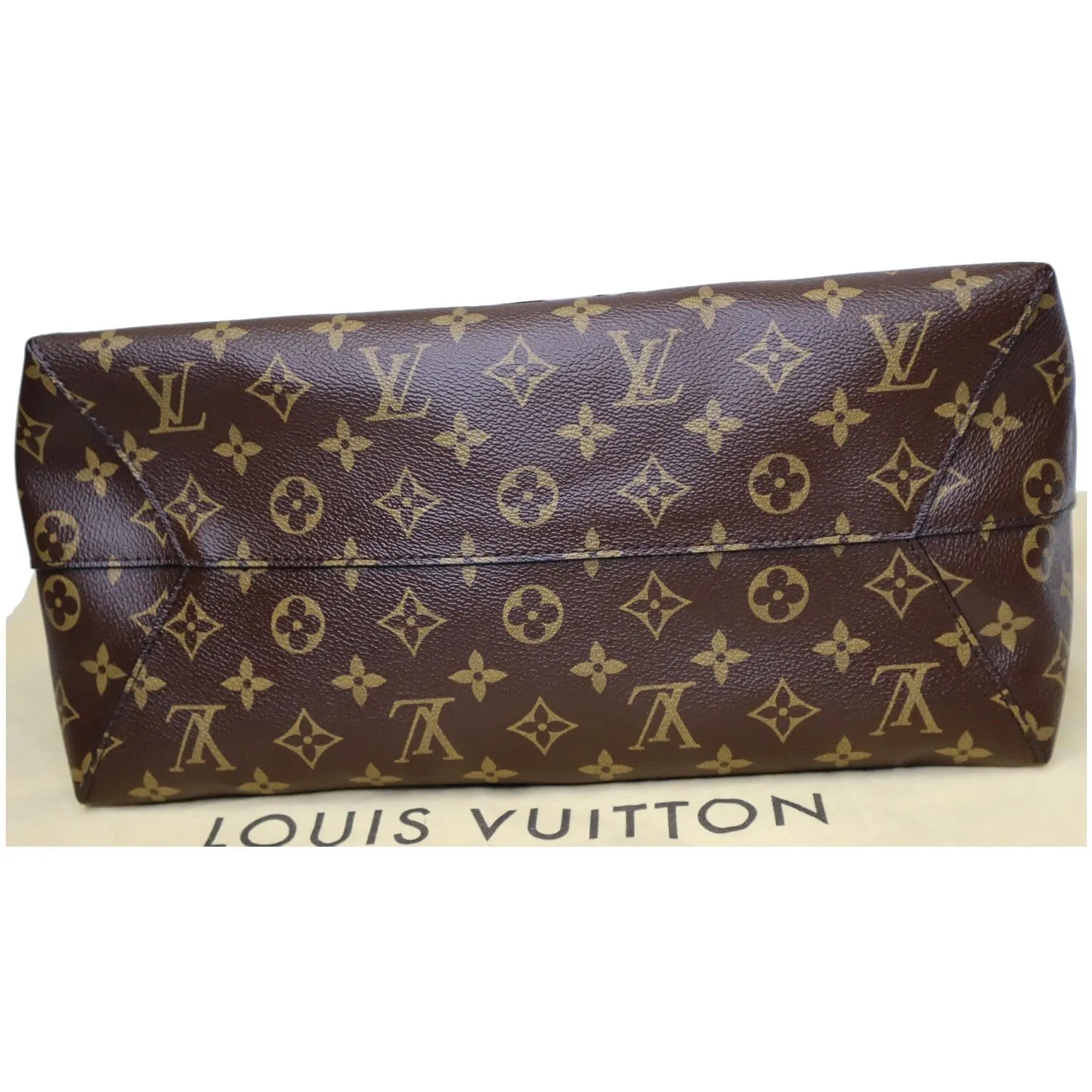 LOUIS VUITTON Flower Hobo Monogram Canvas Shoulder Hobo Bag Brown
