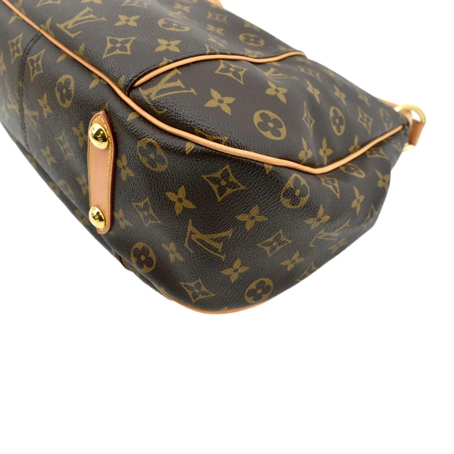 LOUIS VUITTON Galliera PM Monogram Canvas Hobo Shoulder Bag Brown