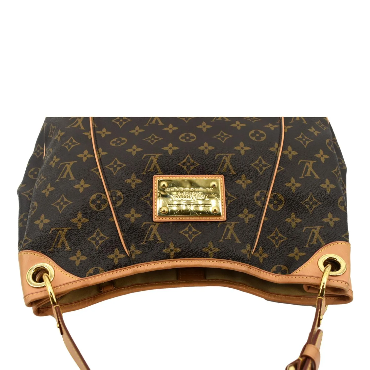 LOUIS VUITTON Galliera PM Monogram Canvas Hobo Shoulder Bag Brown