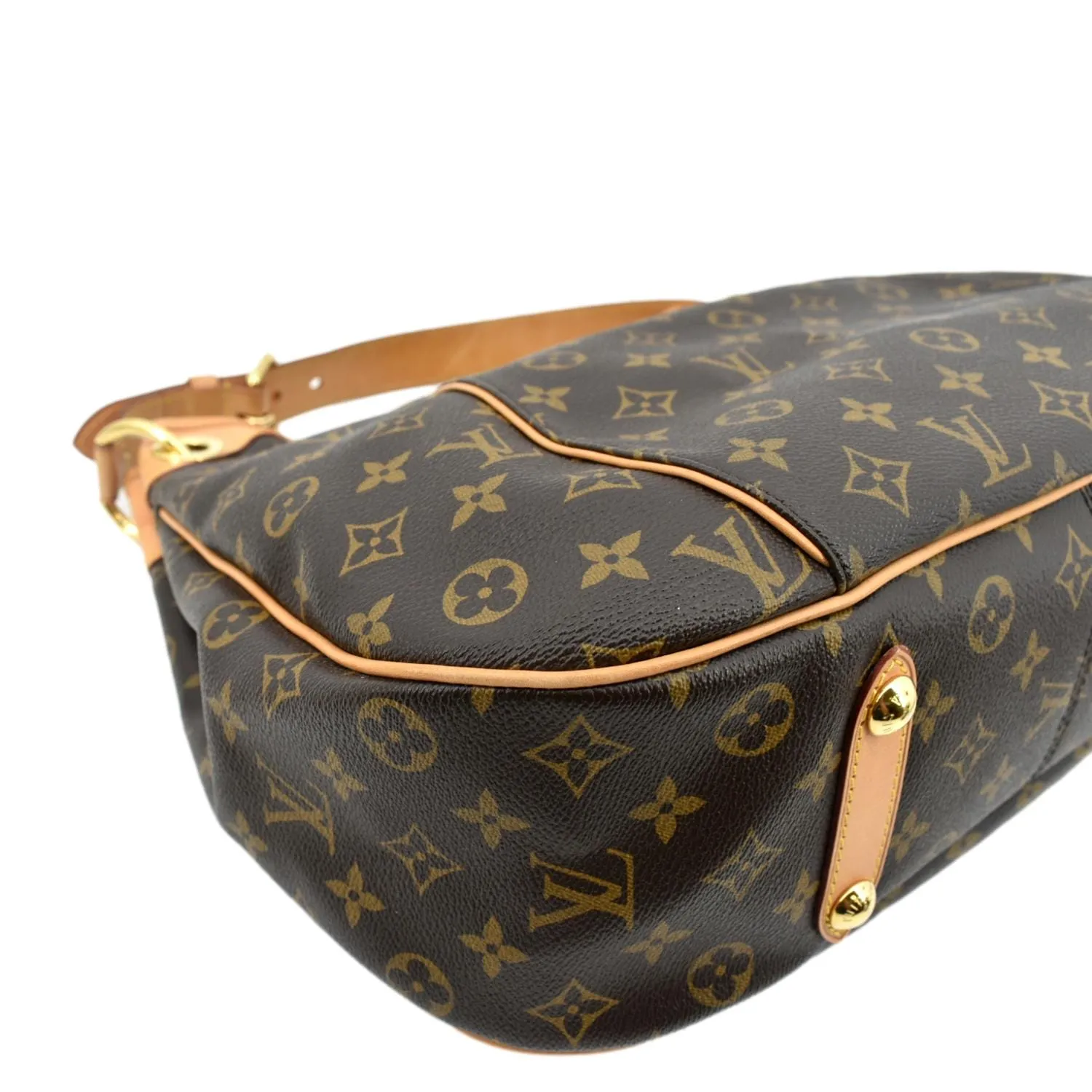 LOUIS VUITTON Galliera PM Monogram Canvas Hobo Shoulder Bag Brown