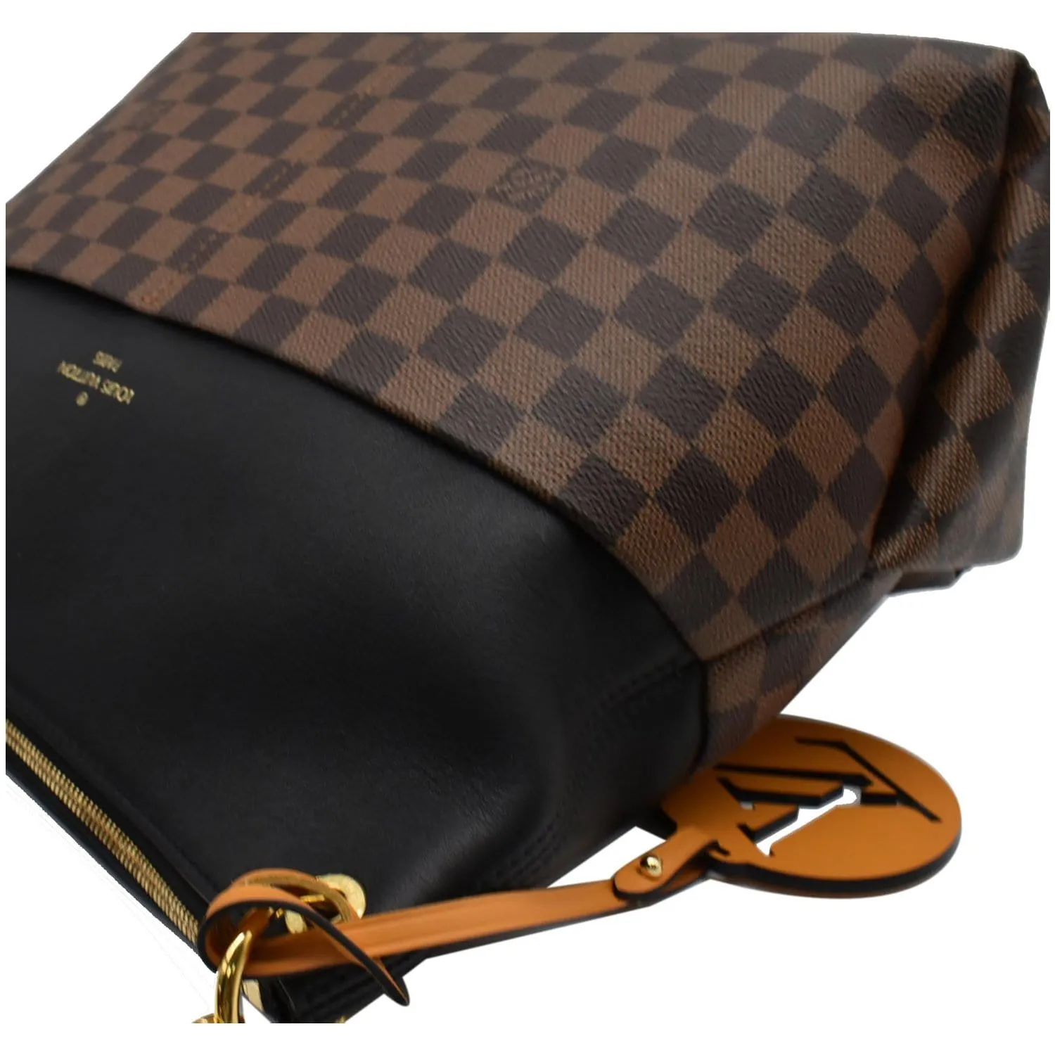 LOUIS VUITTON Maida Damier Ebene Hobo Shoulder Bag Noir