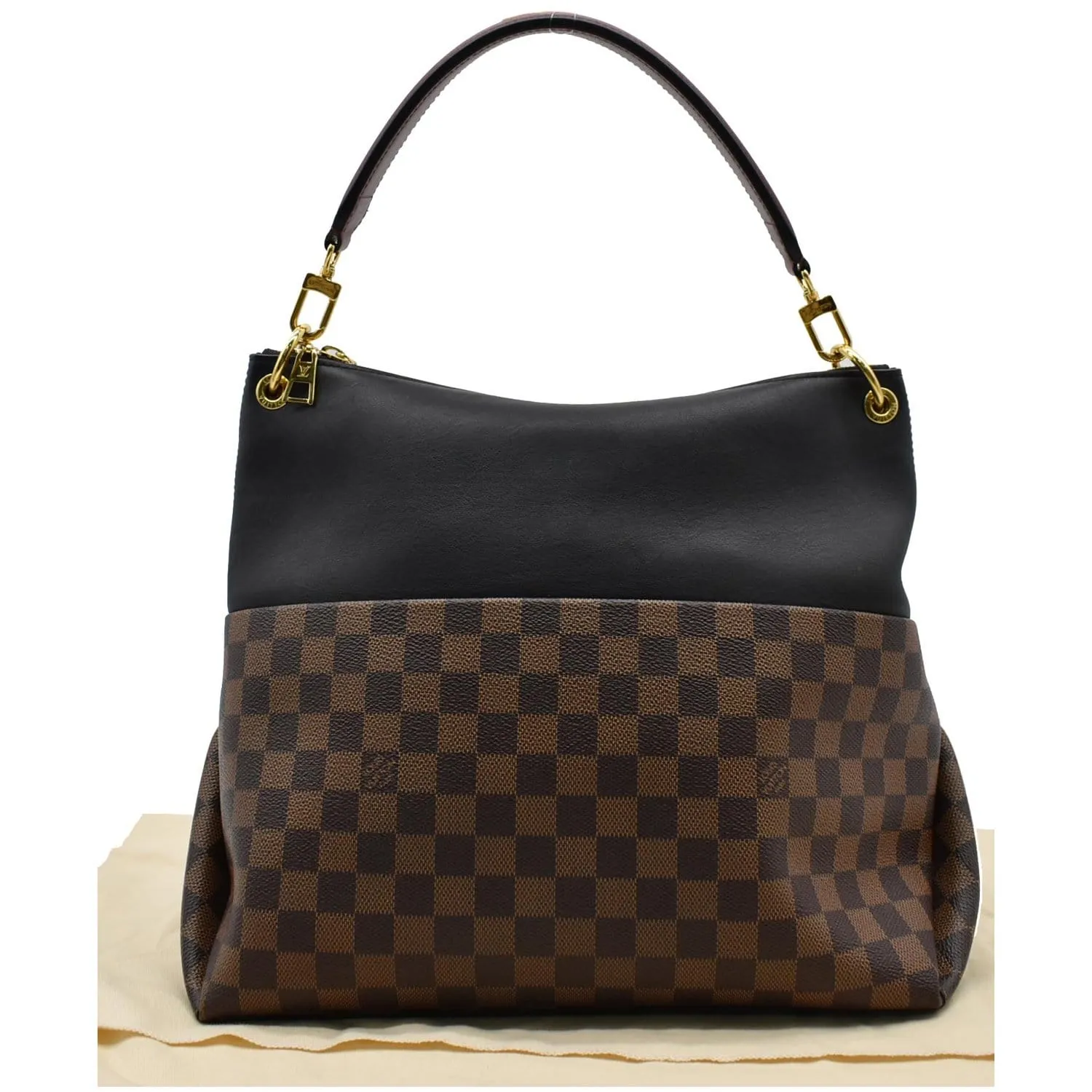LOUIS VUITTON Maida Damier Ebene Hobo Shoulder Bag Noir