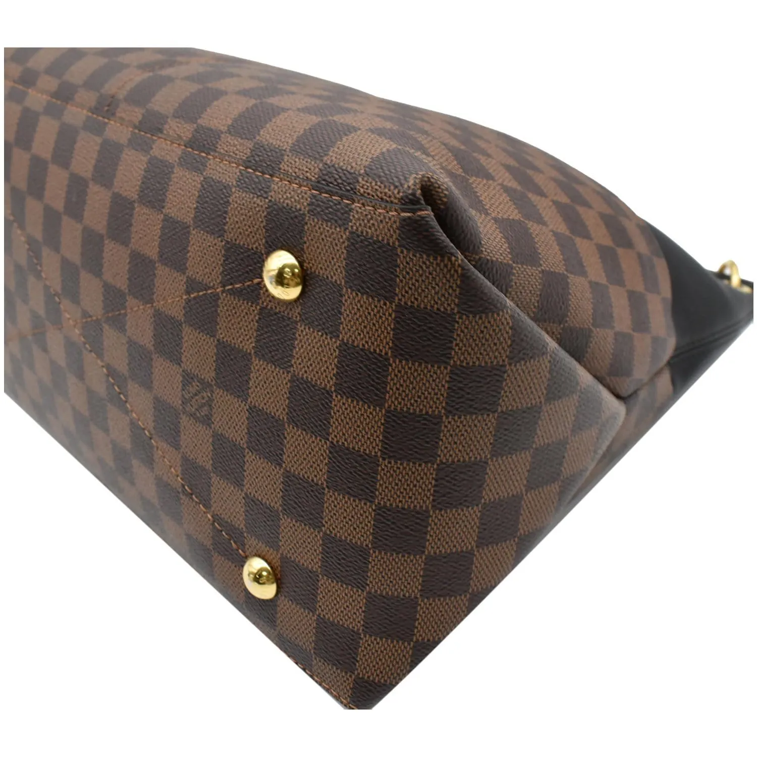 LOUIS VUITTON Maida Damier Ebene Hobo Shoulder Bag Noir