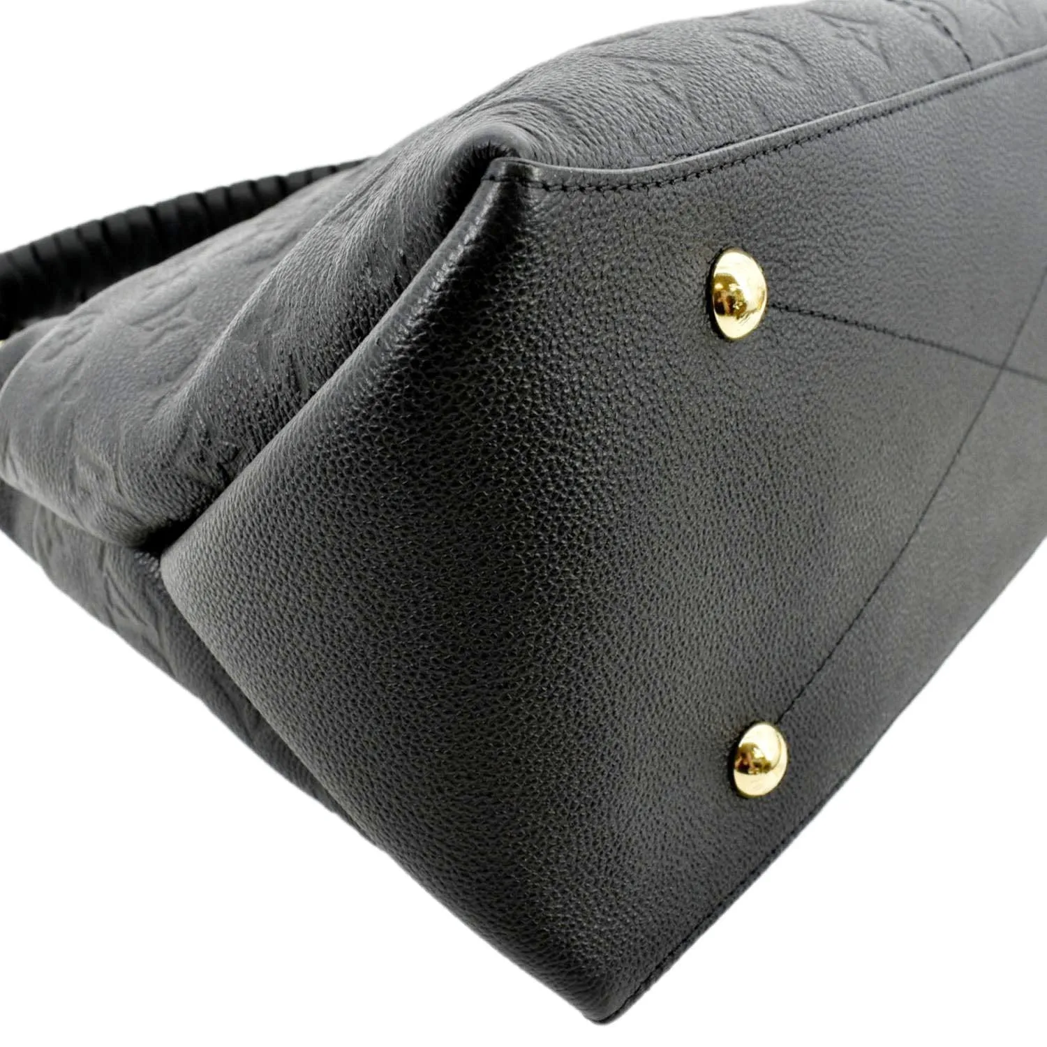 LOUIS VUITTON Maida Monogram Empreinte Leather Hobo Shoulder Bag Black