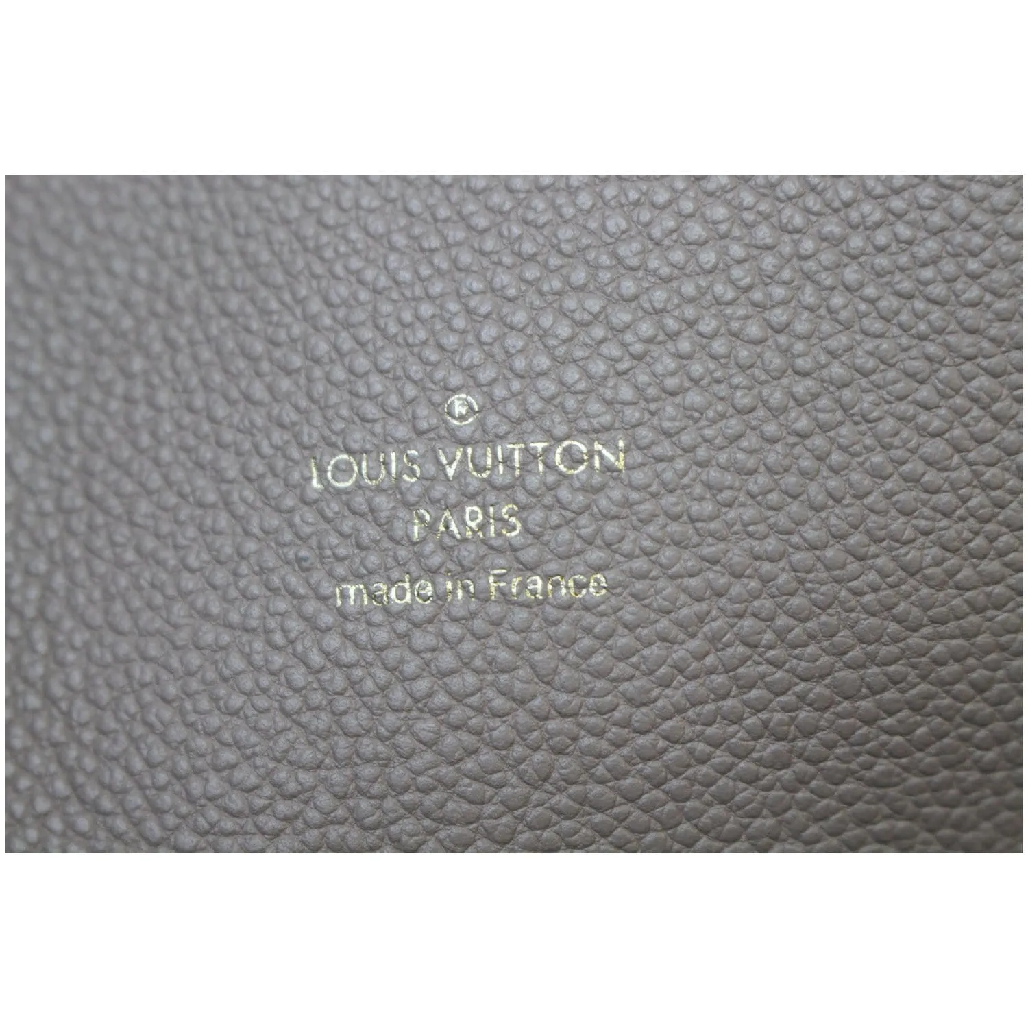 LOUIS VUITTON Melie Empreinte Leather Hobo Bag Beige