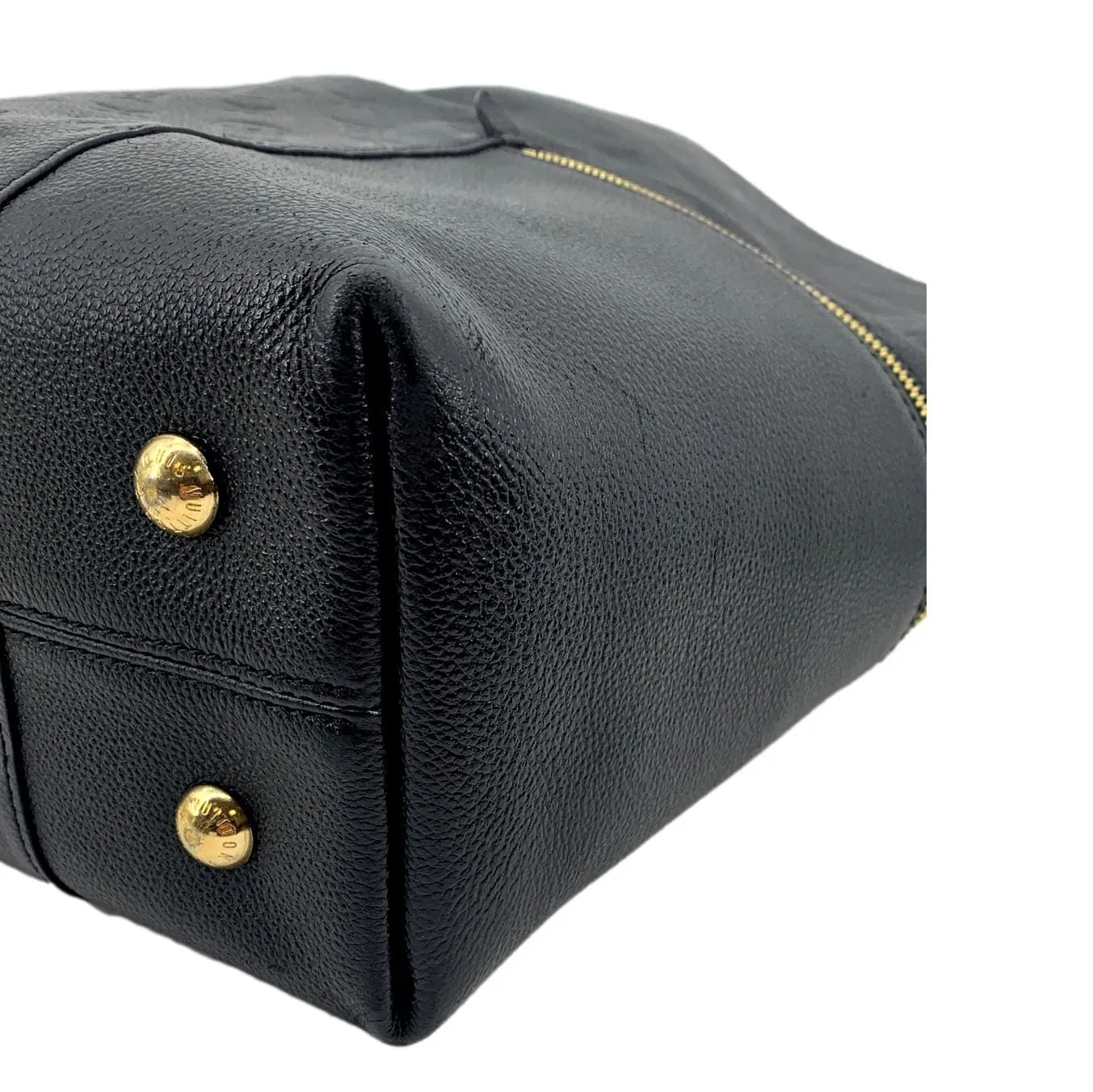 LOUIS VUITTON Melie Empreinte Leather Hobo Shoulder Bag Black