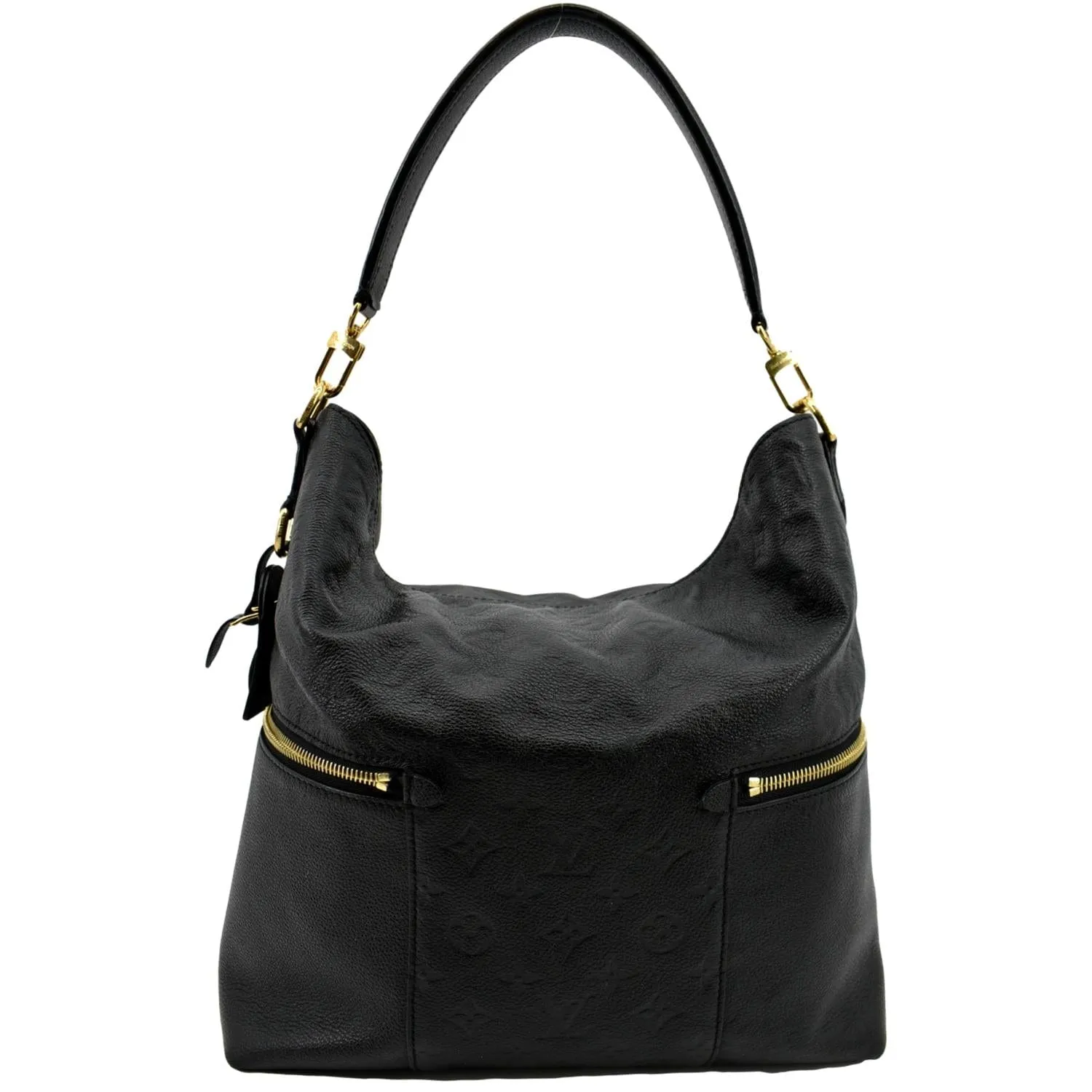 LOUIS VUITTON Melie Empreinte Leather Hobo Shoulder Bag Black