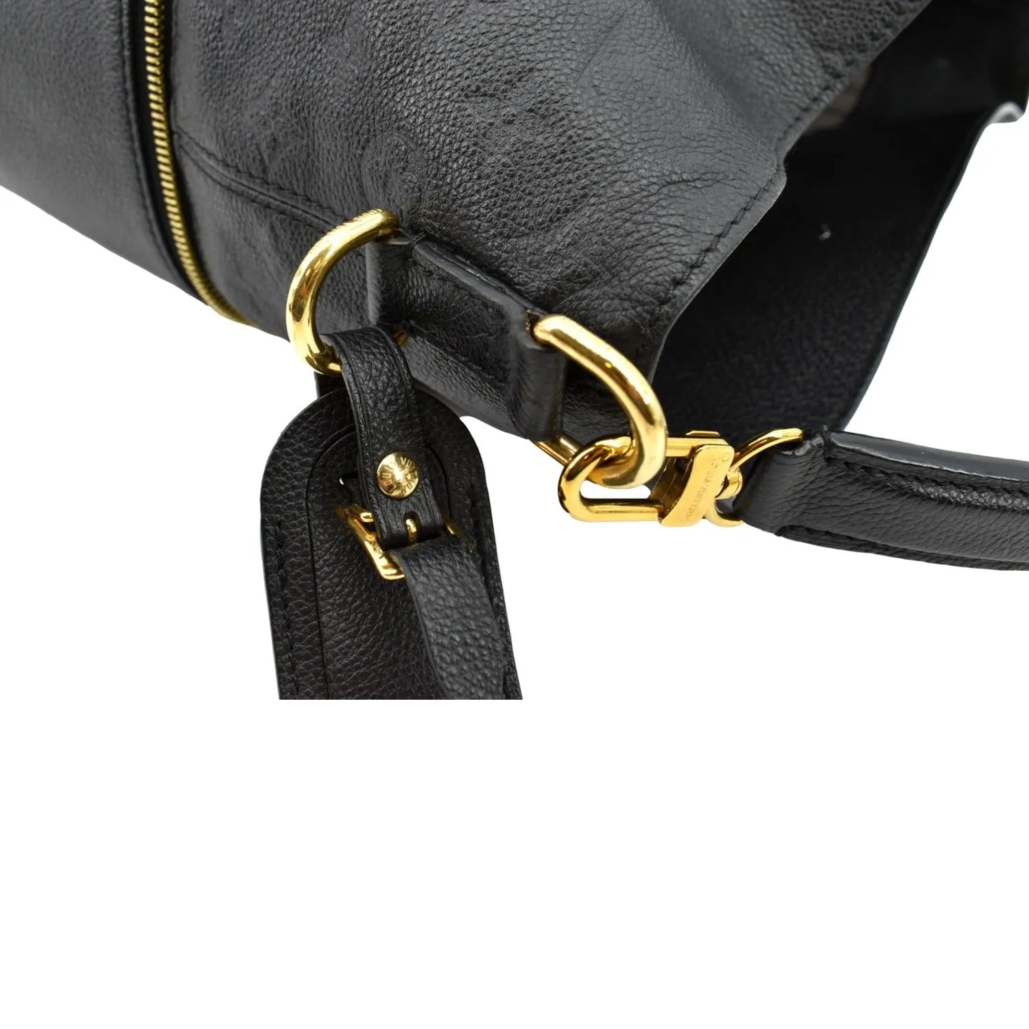 LOUIS VUITTON Melie Empreinte Leather Hobo Shoulder Bag Black