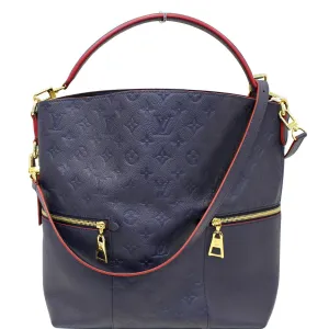 LOUIS VUITTON Melie Empreinte Leather Hobo Shoulder Bag Marine Rouge
