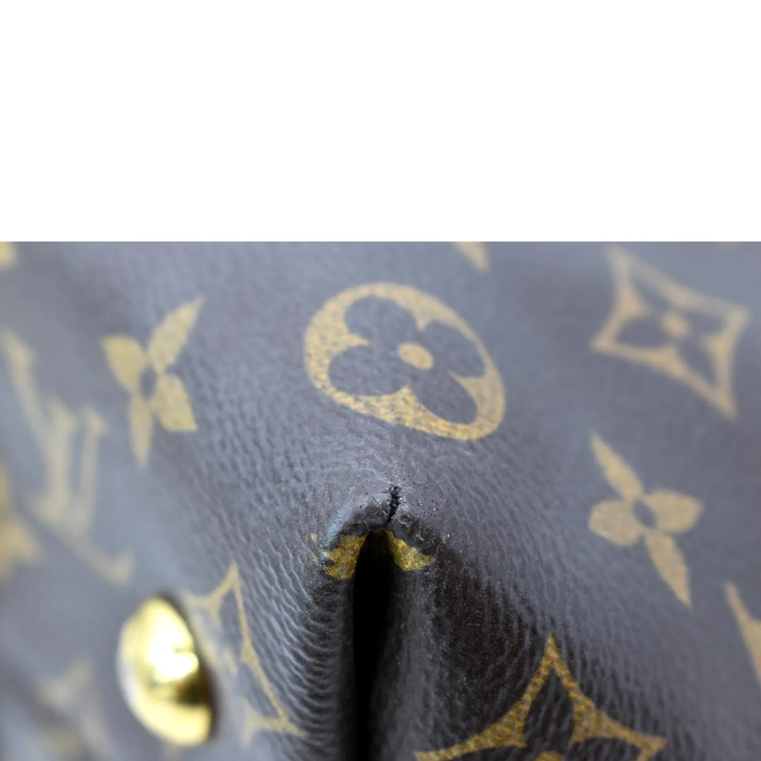 LOUIS VUITTON Melie Monogram Canvas Hobo Bag Brown