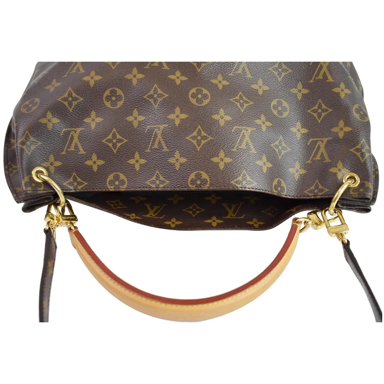 LOUIS VUITTON Metis Hobo Monogram Canvas Shoulder Bag Brown