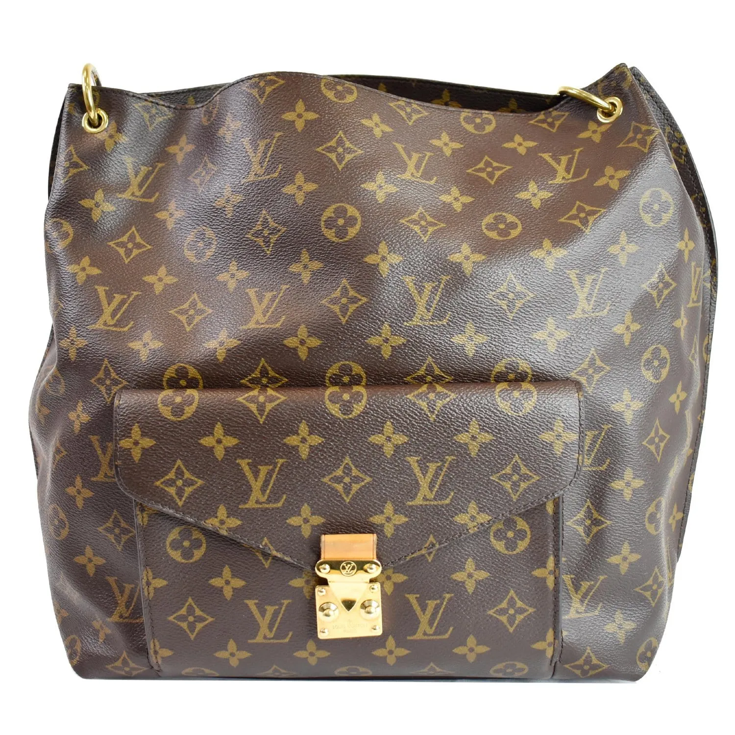 LOUIS VUITTON Metis Hobo Monogram Canvas Shoulder Bag Brown