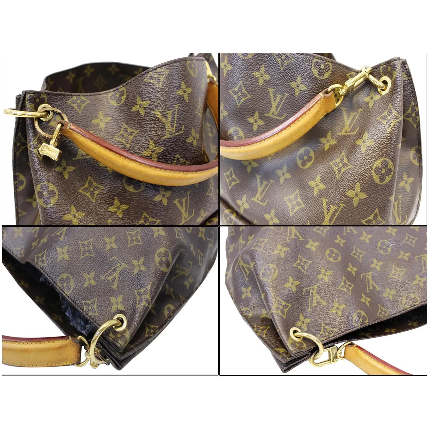 LOUIS VUITTON Metis Monogram Canvas Hobo Shoulder Bag Brown