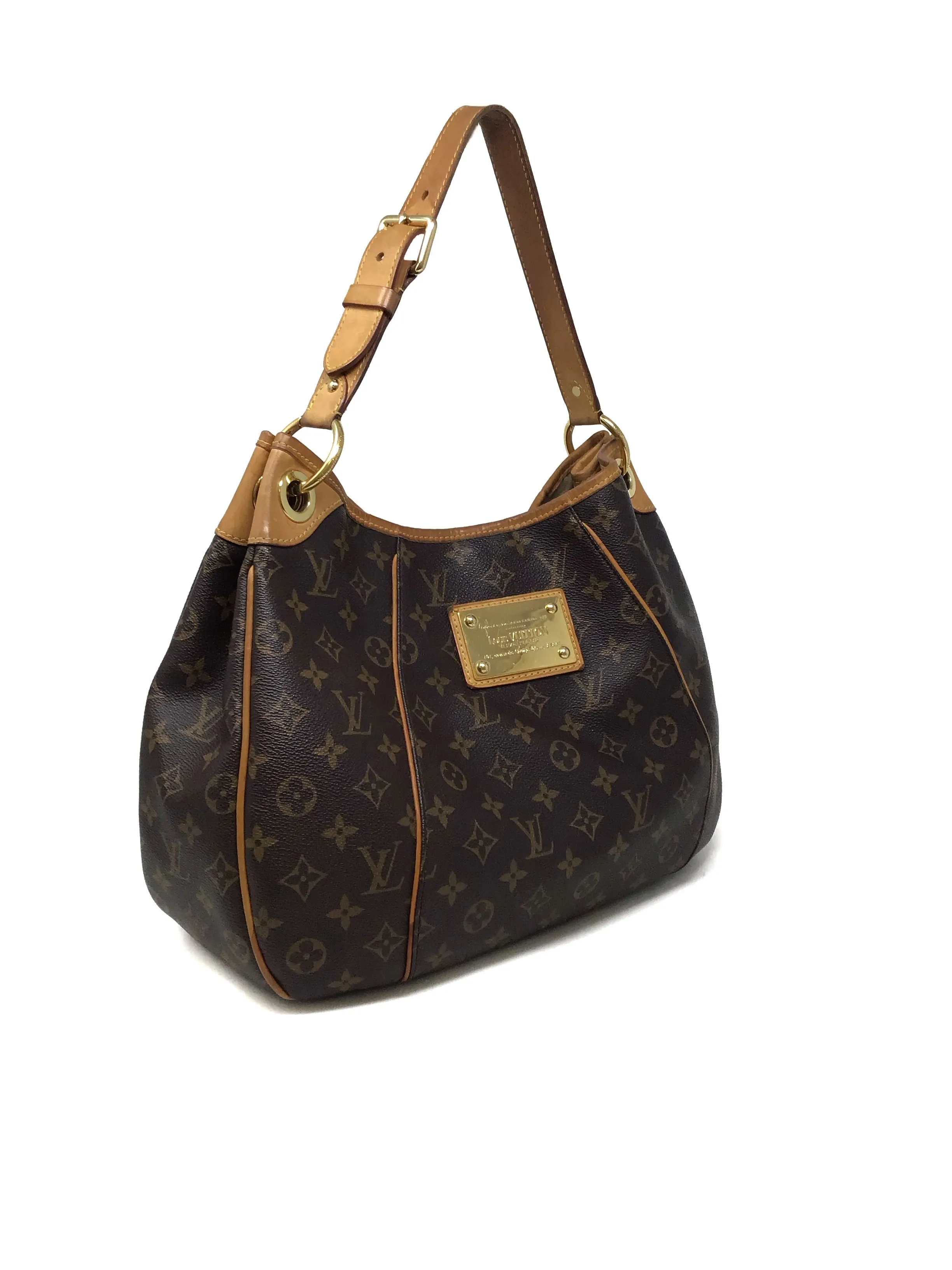 Louis Vuitton Monogram '12 'Galleria' PM Canvas Hobo Bag