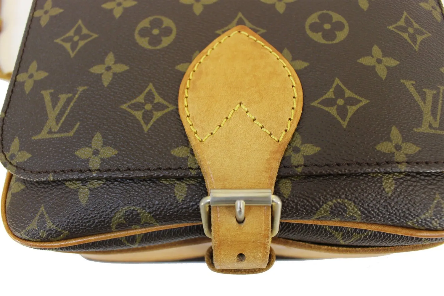 LOUIS VUITTON Monogram Canvas Cartouchiere MM Messenger Bag