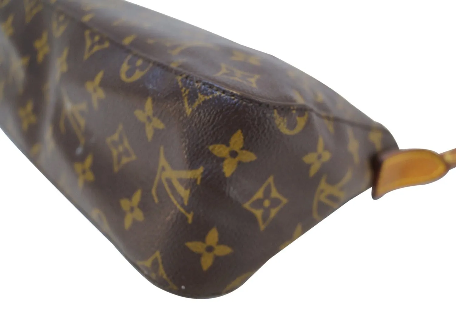 LOUIS VUITTON Monogram Canvas Looping Brown Satchel Handbag