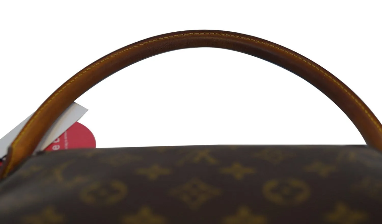 LOUIS VUITTON Monogram Canvas Looping Brown Satchel Handbag