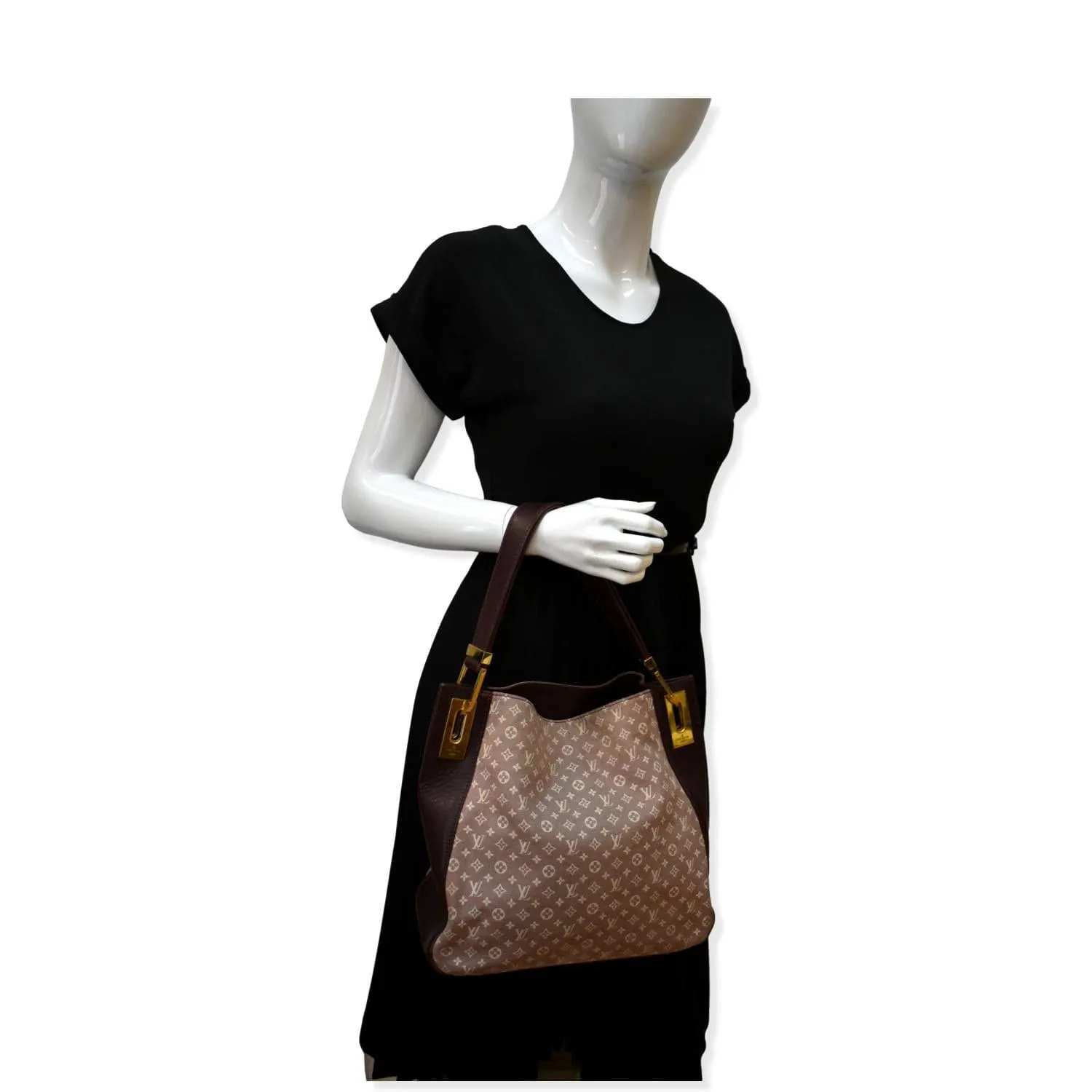 LOUIS VUITTON Rendez-Vous PM Monogram Idylle Hobo Bag Sepia
