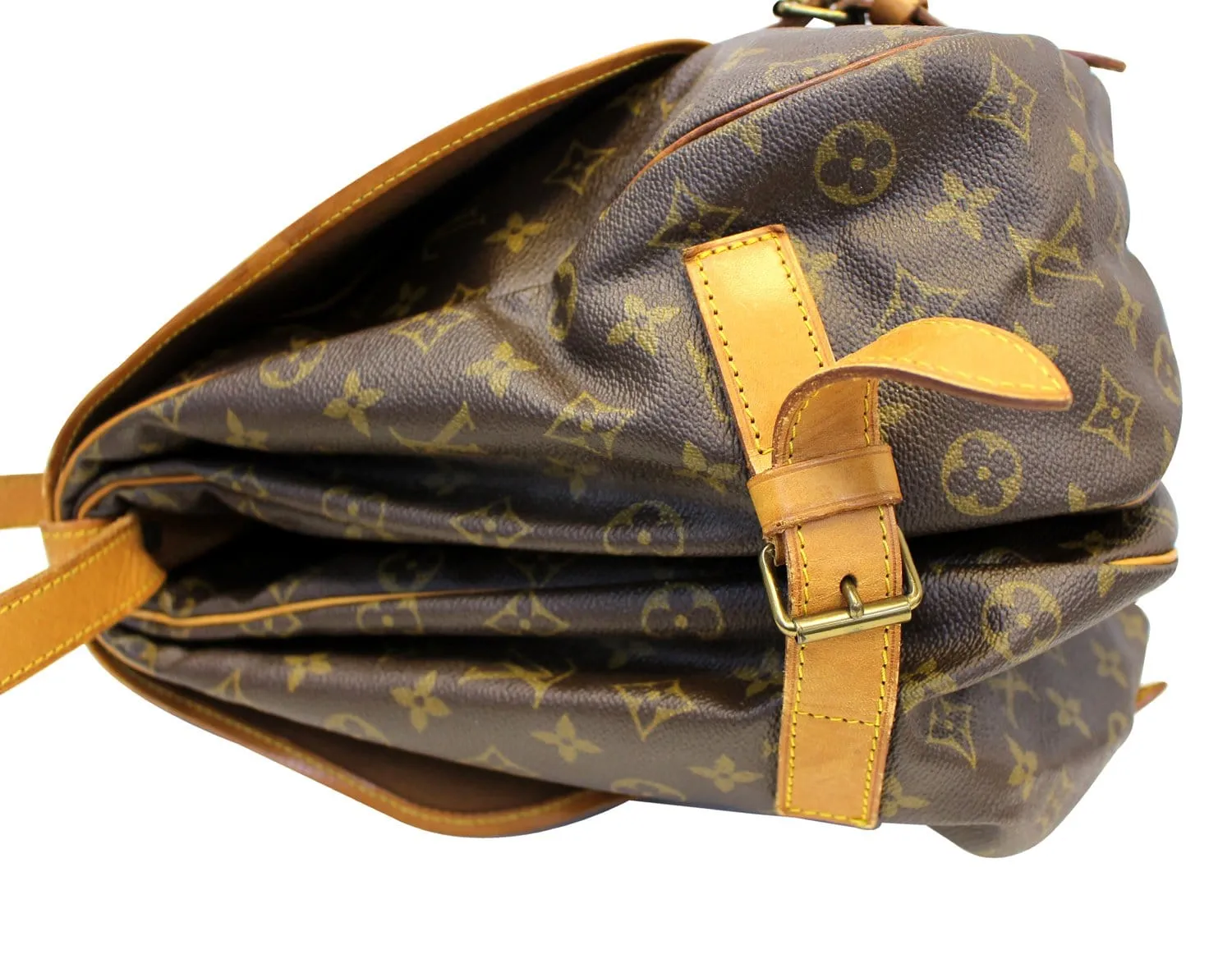LOUIS VUITTON Shoulder Bag Used Monogram Saumur 43