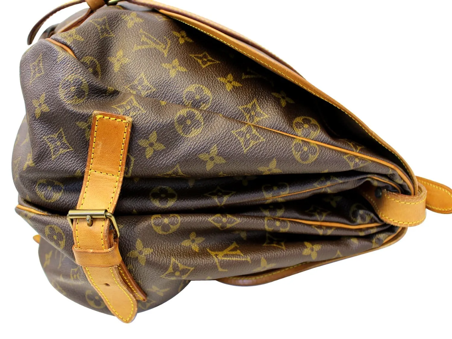 LOUIS VUITTON Shoulder Bag Used Monogram Saumur 43