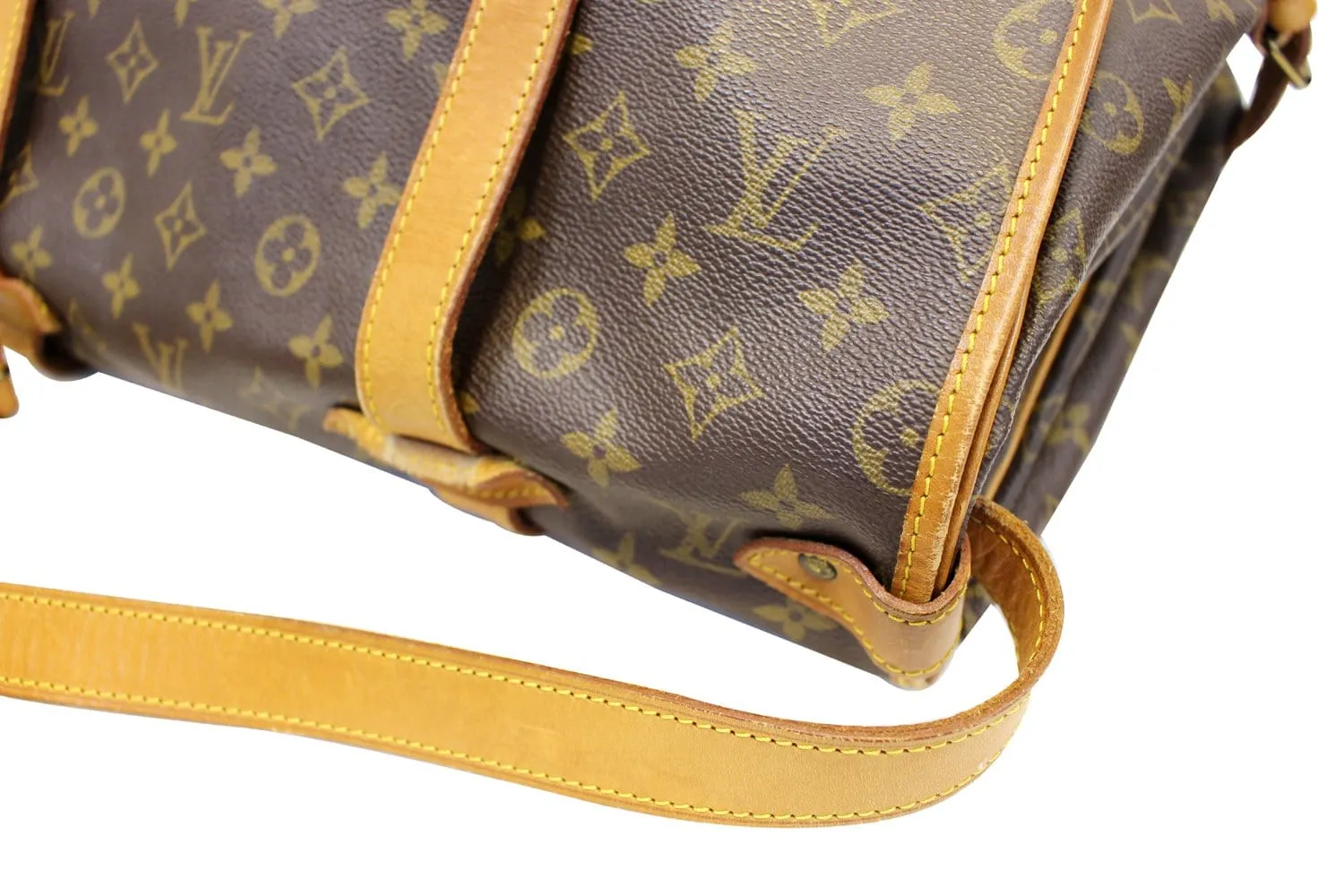 LOUIS VUITTON Shoulder Bag Used Monogram Saumur 43