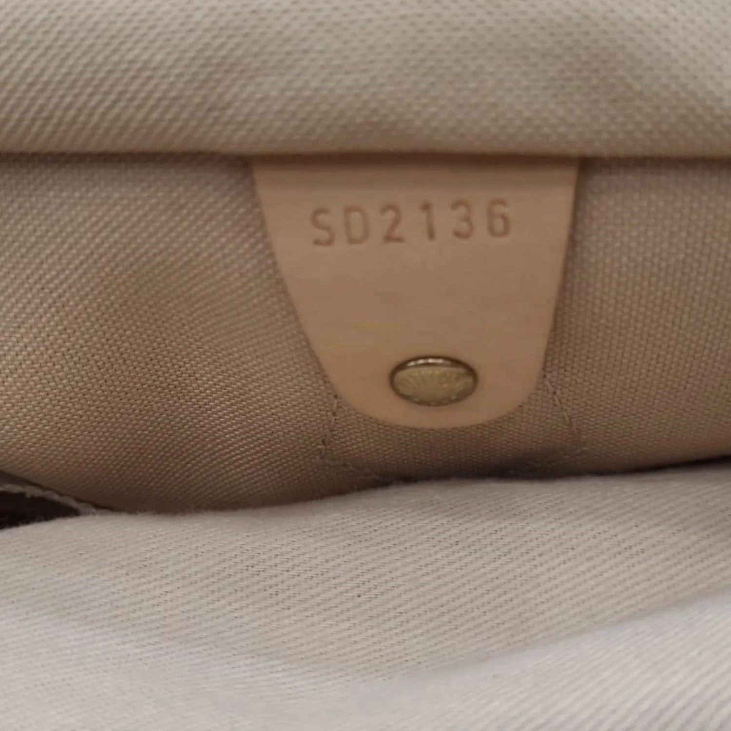 LOUIS VUITTON Speedy 35 Damier Azur Satchel Bag White