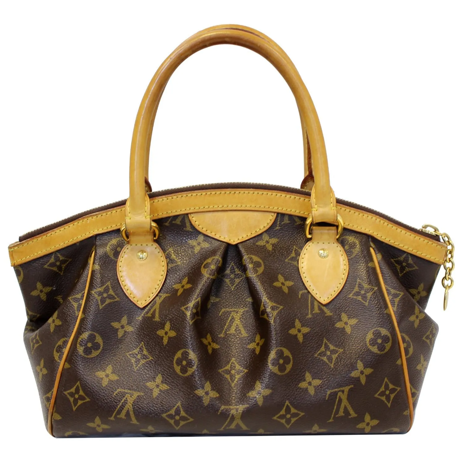 LOUIS VUITTON Tivoli PM Monogram Canvas Satchel Bag Brown - 20% OFF