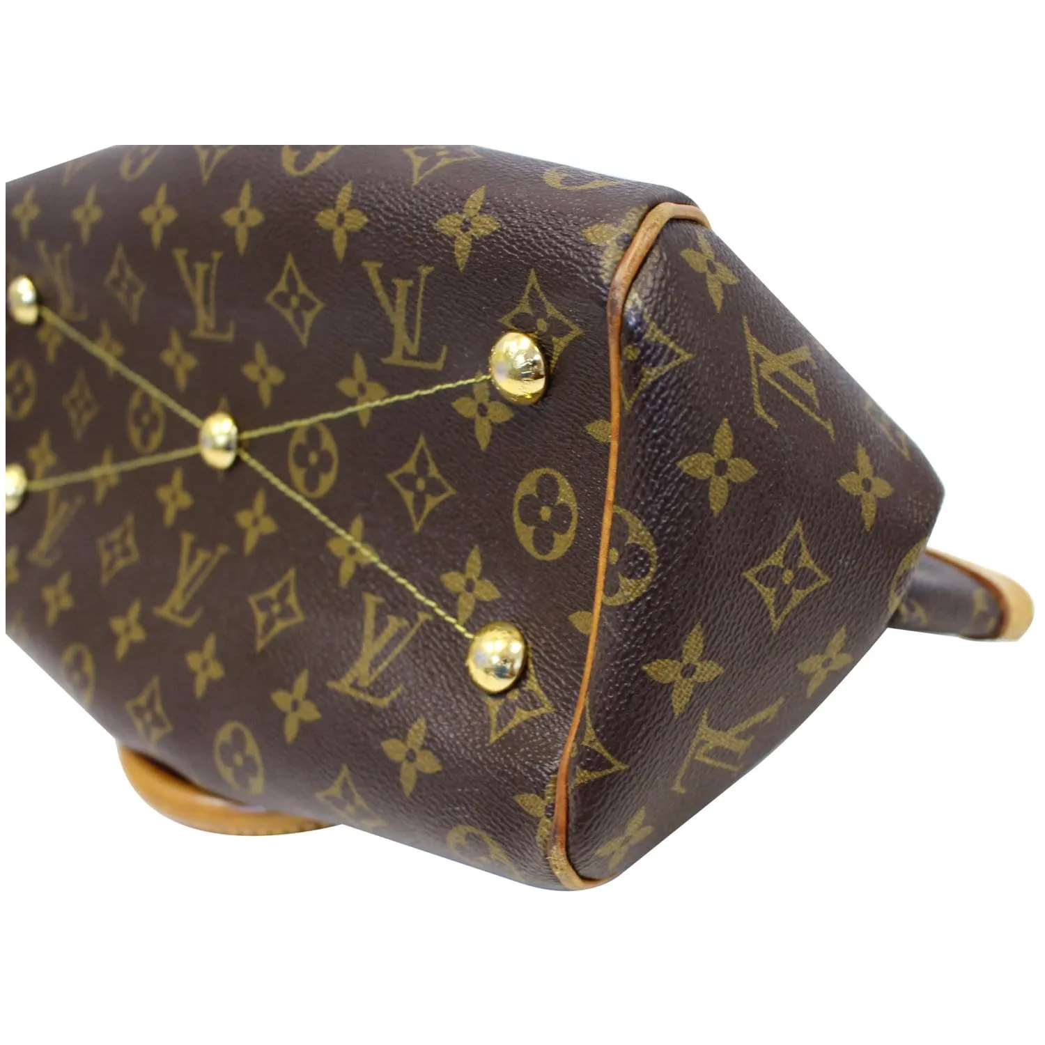 LOUIS VUITTON Tivoli PM Monogram Canvas Satchel Bag Brown - 20% OFF
