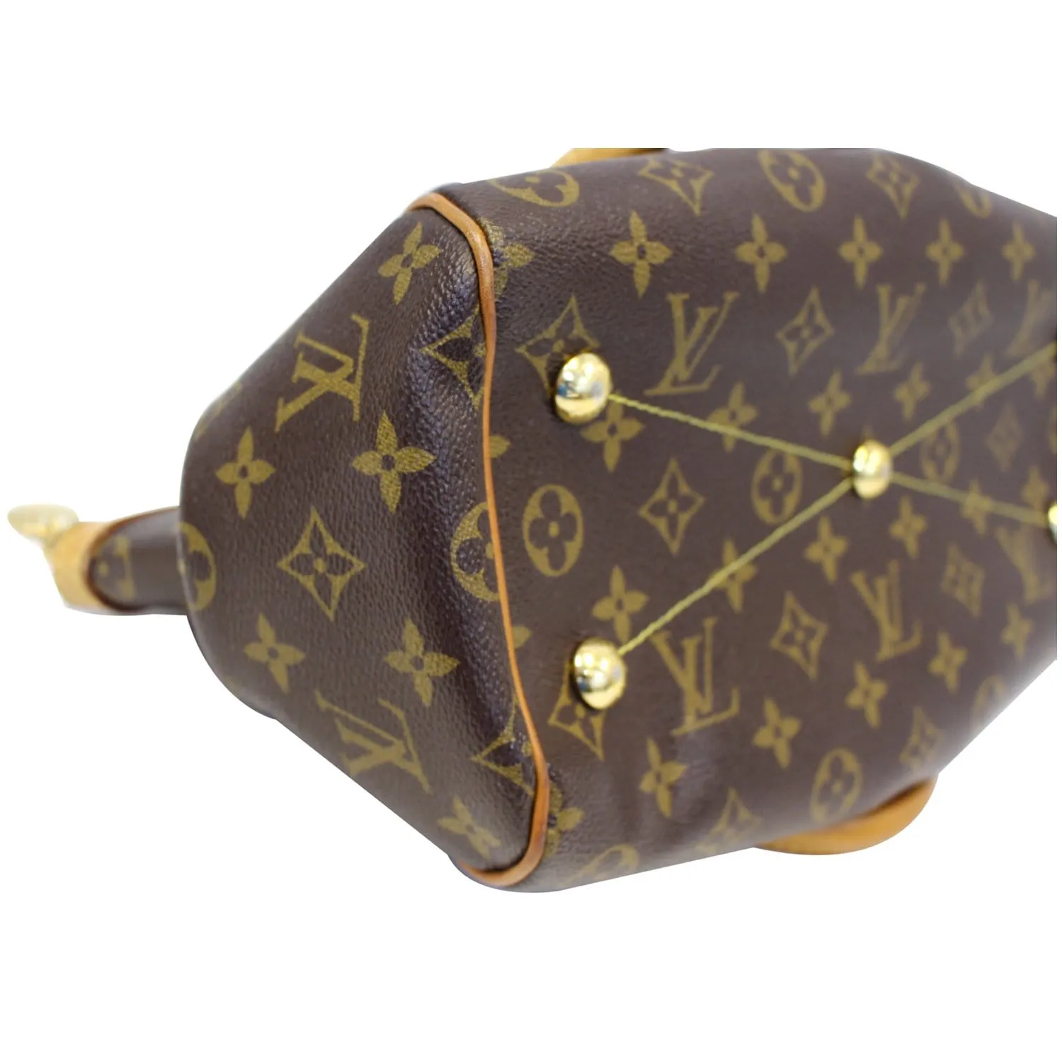 LOUIS VUITTON Tivoli PM Monogram Canvas Satchel Bag Brown - 20% OFF