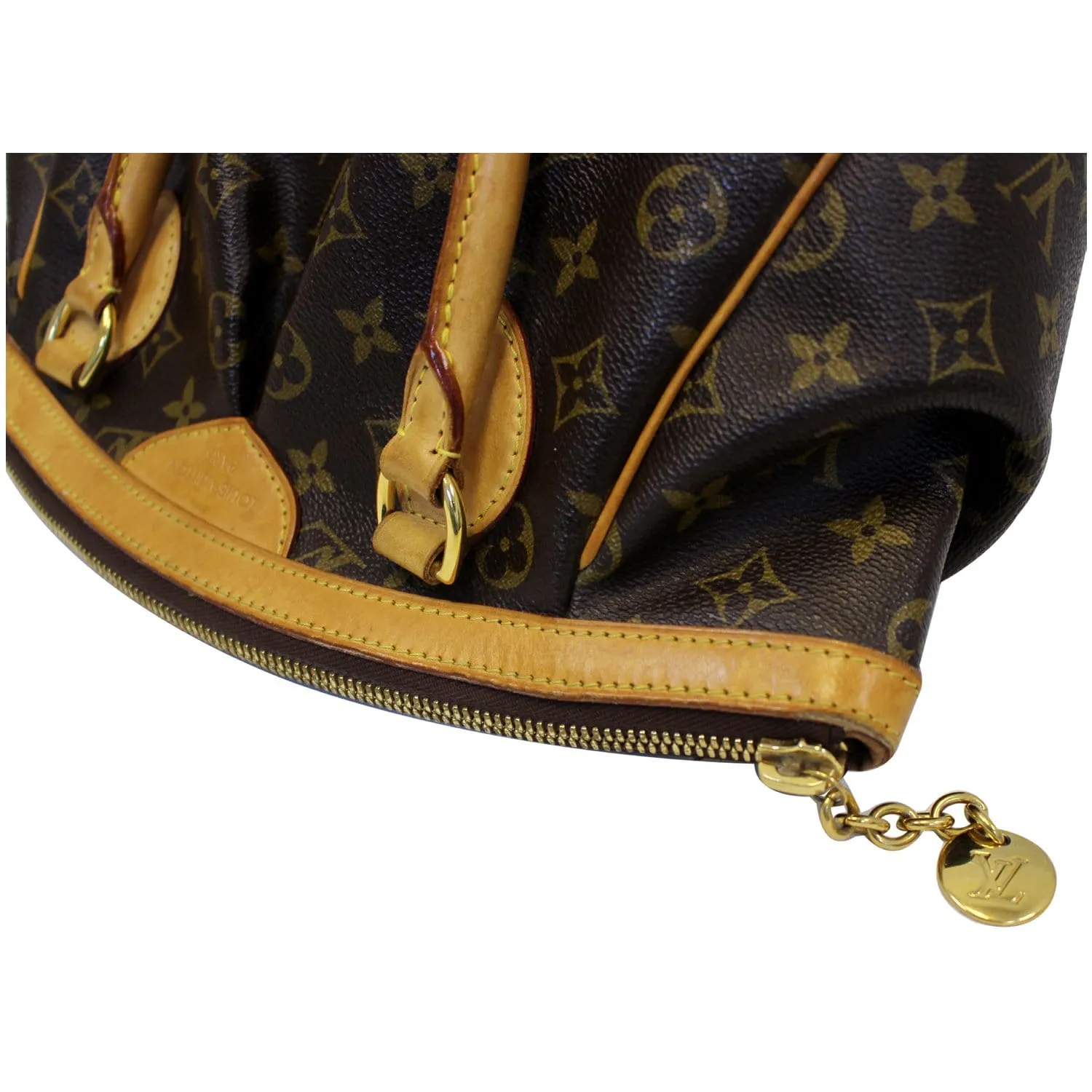 LOUIS VUITTON Tivoli PM Monogram Canvas Satchel Bag Brown - 20% OFF