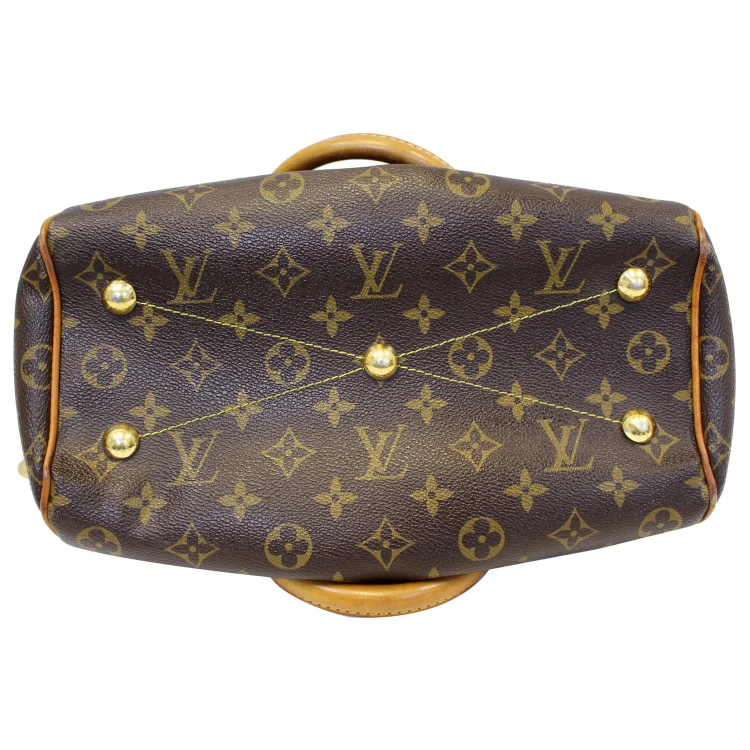 LOUIS VUITTON Tivoli PM Monogram Canvas Satchel Bag Brown - 20% OFF