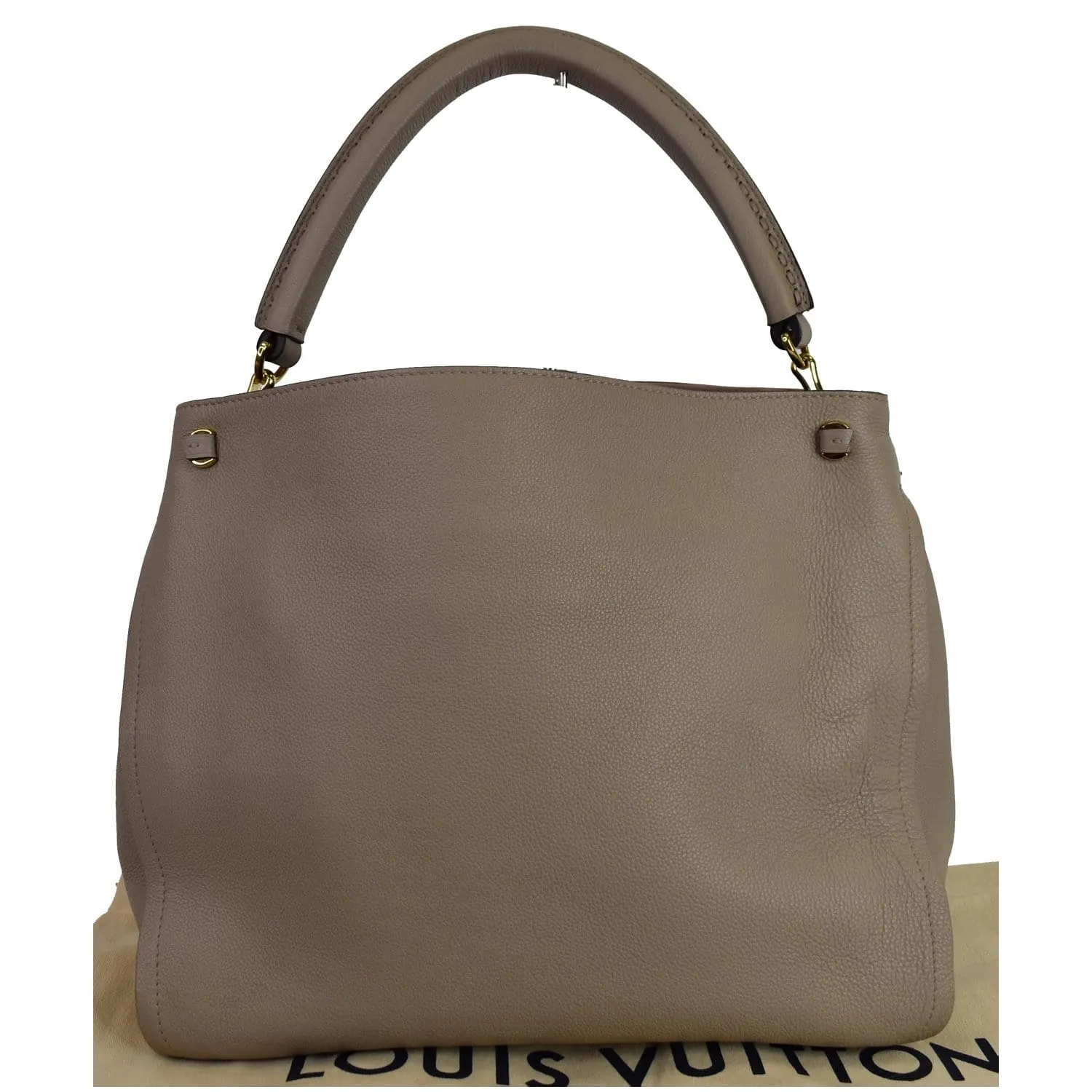LOUIS VUITTON Tournon Taurillon Leather Hobo Bag Galet