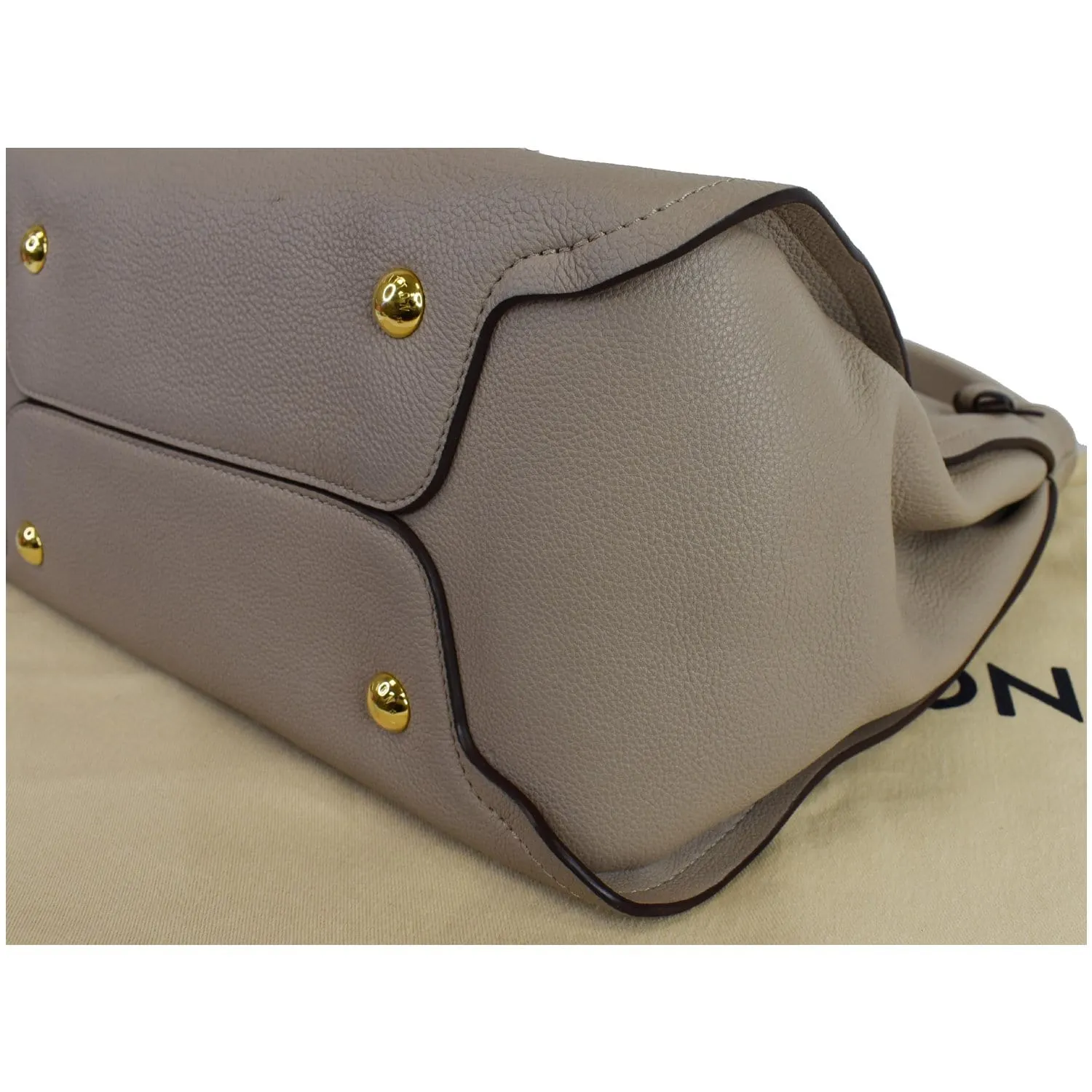 LOUIS VUITTON Tournon Taurillon Leather Hobo Bag Galet