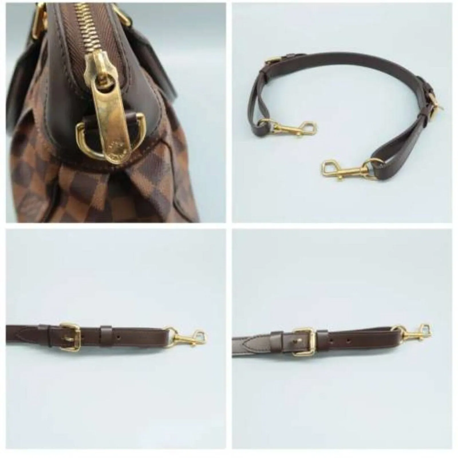 Louis Vuitton Trevi PM Brown Damier Ebene Canvas Satchel Bag