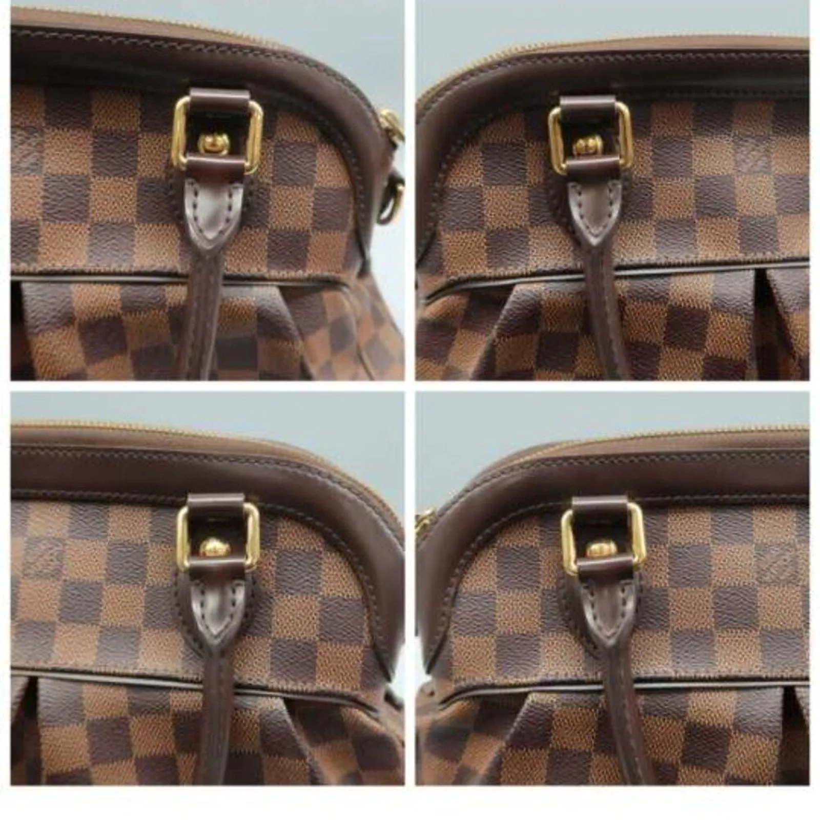 Louis Vuitton Trevi PM Brown Damier Ebene Canvas Satchel Bag