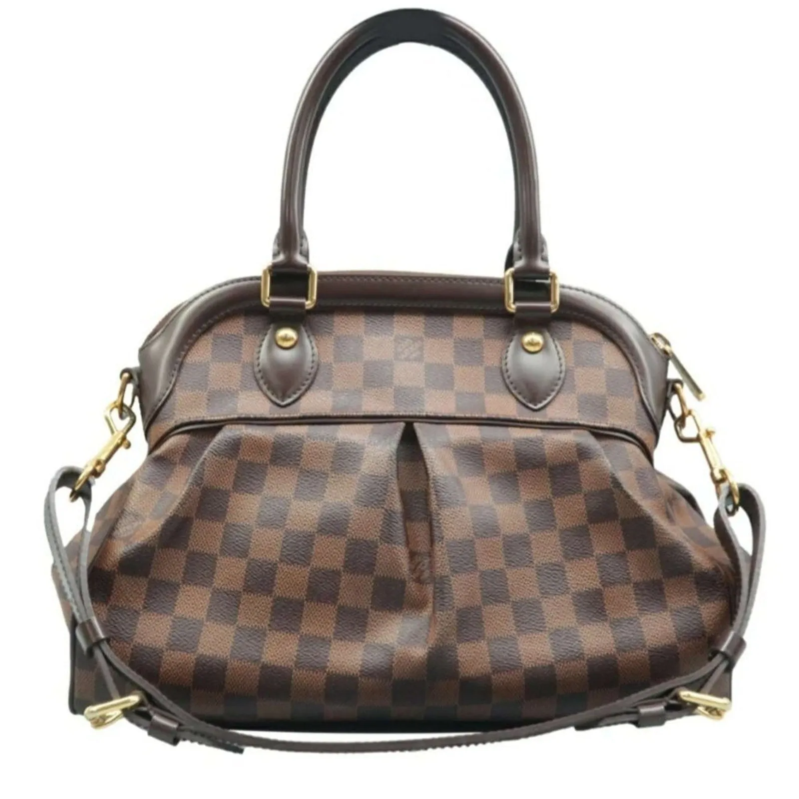 Louis Vuitton Trevi PM Brown Damier Ebene Canvas Satchel Bag