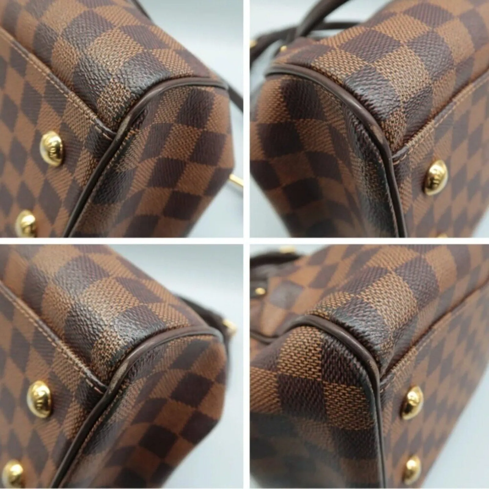 Louis Vuitton Trevi PM Brown Damier Ebene Canvas Satchel Bag
