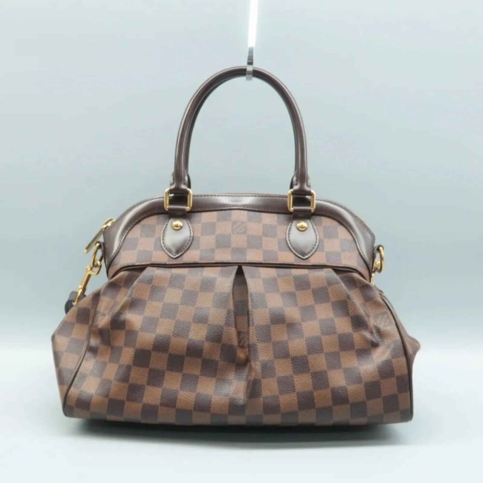 Louis Vuitton Trevi PM Brown Damier Ebene Canvas Satchel Bag