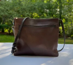 Louis Vuitton Utah Leather Sac Plat in Brown