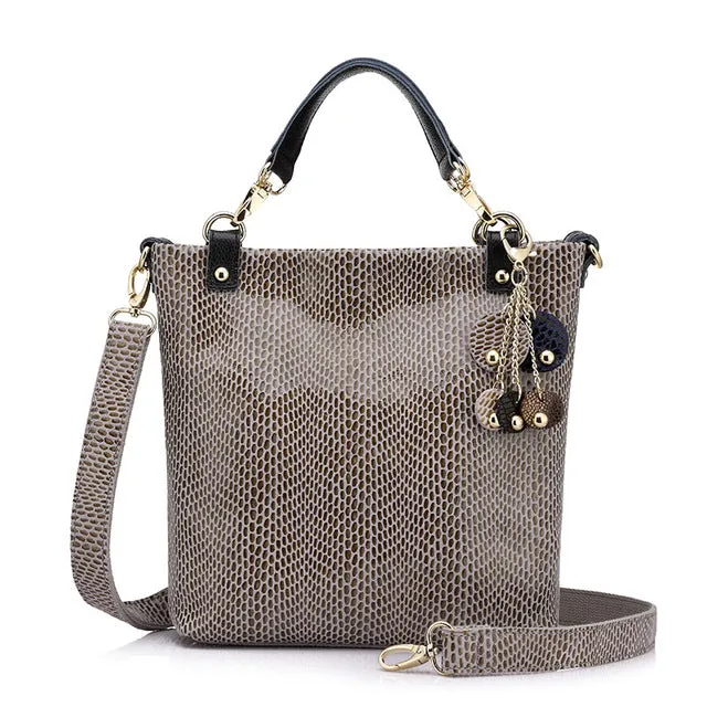 <bold>Bucket / Crossbody Bag <br>Genuine-Leather