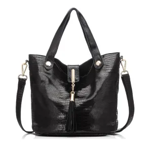 <bold>Bucket / Crossbody Bag <br>Genuine-Leather