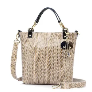 <bold>Bucket / Crossbody Bag <br>Genuine-Leather