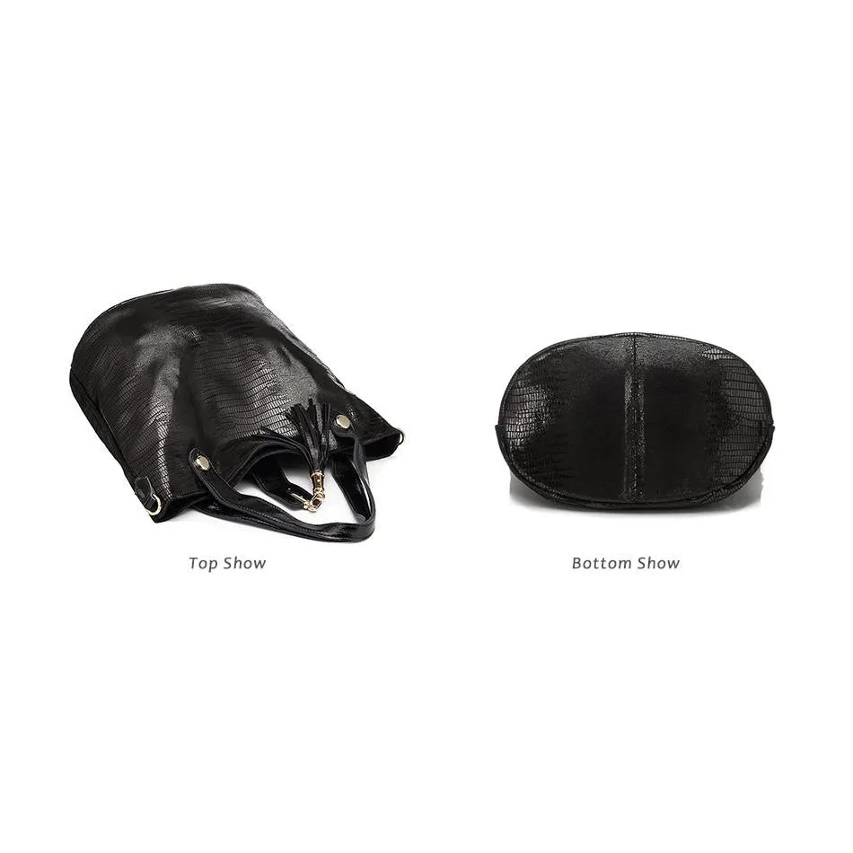 <bold>Bucket / Crossbody Bag <br>Genuine-Leather