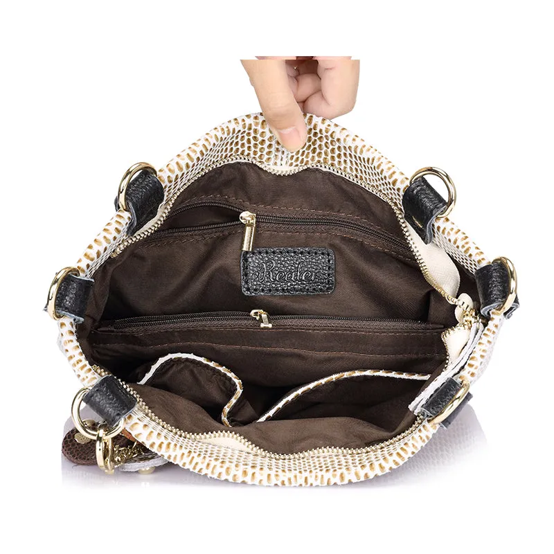<bold>Bucket / Crossbody Bag <br>Genuine-Leather