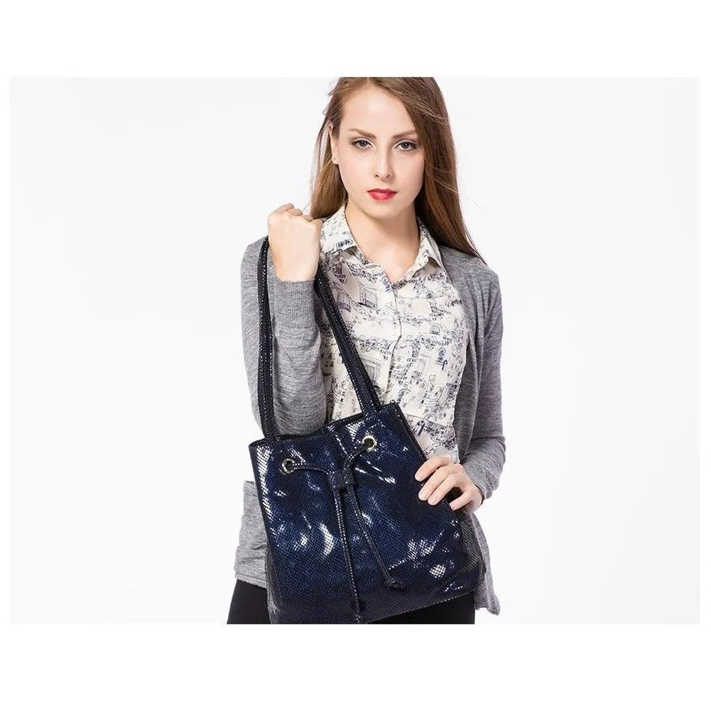 <bold>Bucket / Crossbody Bag <br>Genuine-Leather