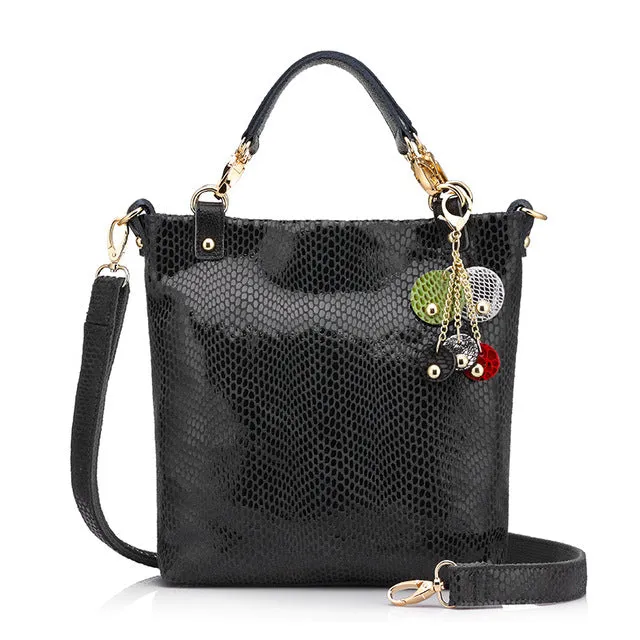 <bold>Bucket / Crossbody Bag <br>Genuine-Leather