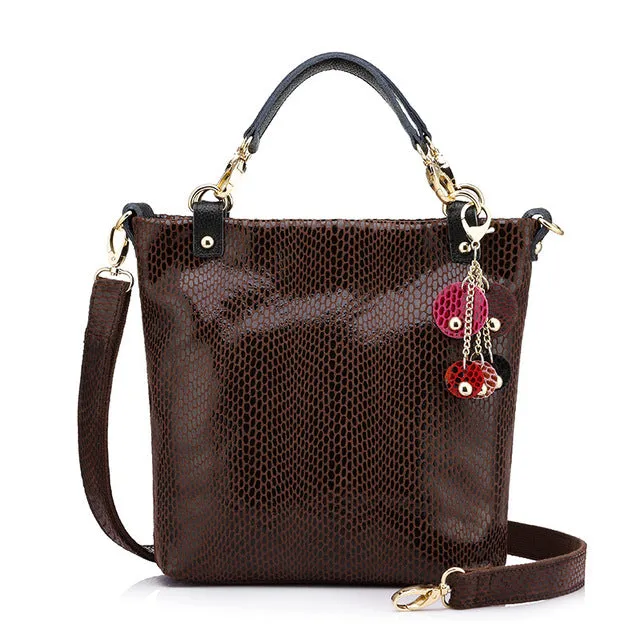 <bold>Bucket / Crossbody Bag <br>Genuine-Leather