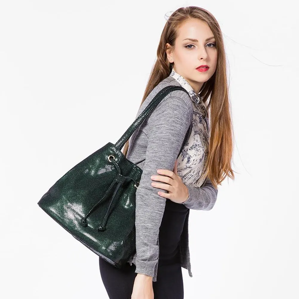 <bold>Bucket / Crossbody Bag <br>Genuine-Leather