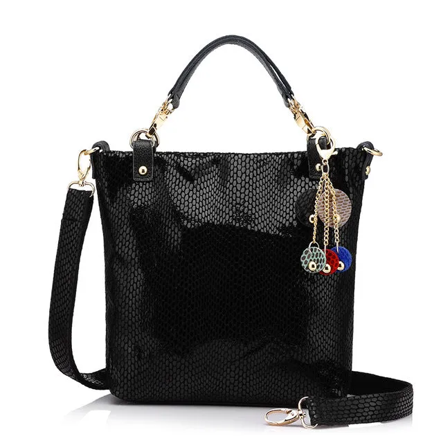<bold>Bucket / Crossbody Bag <br>Genuine-Leather